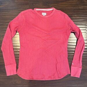 Rag & Bone Pink Waffle Shirt Men's Medium Long Sleeve Soft Preppy